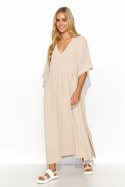 Sukienka Model M835 Light Beige - Makadamia Makadamia Sukienka Model M835 Light Beige - Makadamia Makadamia