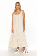 Sukienka Model M836 Light Beige - Makadamia Makadamia Sukienka Model M836 Light Beige - Makadamia Makadamia
