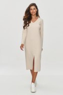 Sukienka Model M845 Light Beige - Makadamia Makadamia Sukienka Model M845 Light Beige - Makadamia Makadamia