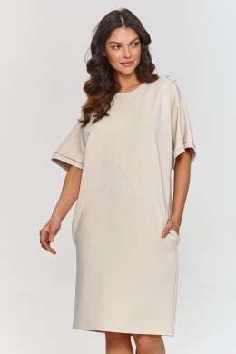 Sukienka Model M864 Light Beige - Makadamia Makadamia