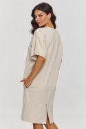 Sukienka Model M864 Light Beige - Makadamia Makadamia Sukienka Model M864 Light Beige - Makadamia Makadamia