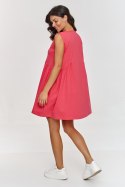 Sukienka Model M876 Coral - Makadamia Makadamia Sukienka Model M876 Coral - Makadamia Makadamia