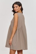 Sukienka Model M876 Mocca - Makadamia Makadamia Sukienka Model M876 Mocca - Makadamia Makadamia