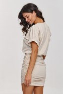 Sukienka Model M877 Light Beige - Makadamia Makadamia Sukienka Model M877 Light Beige - Makadamia Makadamia