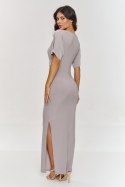 Sukienka Model M879 Light Beige - Makadamia Makadamia Sukienka Model M879 Light Beige - Makadamia Makadamia