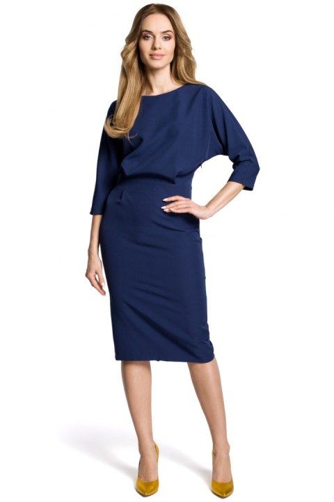 Sukienka Model MOE360 Navy - Moe Moe Sukienka Model MOE360 Navy - Moe Moe