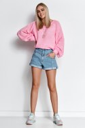 Sweter Damski Model S114 baby Pink - Makadamia Makadamia Sweter Damski Model S114 baby Pink - Makadamia Makadamia