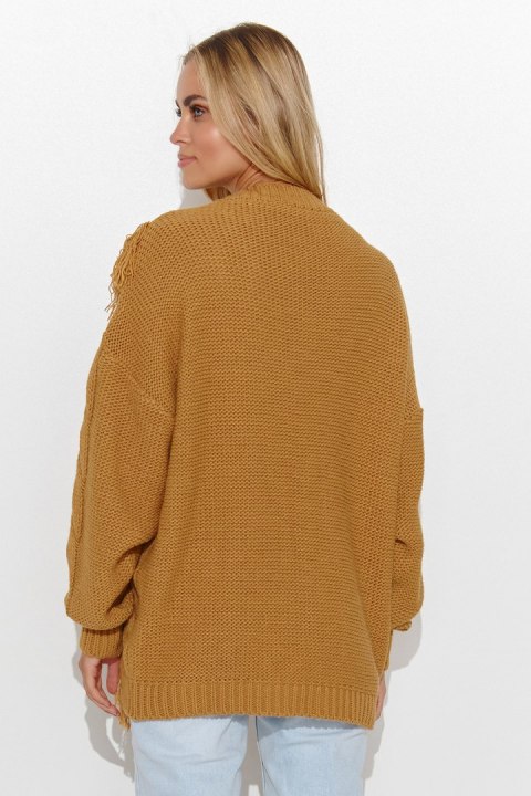 Sweter Damski Model S135 Honey - Makadamia Makadamia Sweter Damski Model S135 Honey - Makadamia Makadamia
