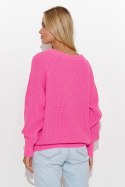 Sweter Damski Model S140 Baby Pink - Makadamia Makadamia Sweter Damski Model S140 Baby Pink - Makadamia Makadamia