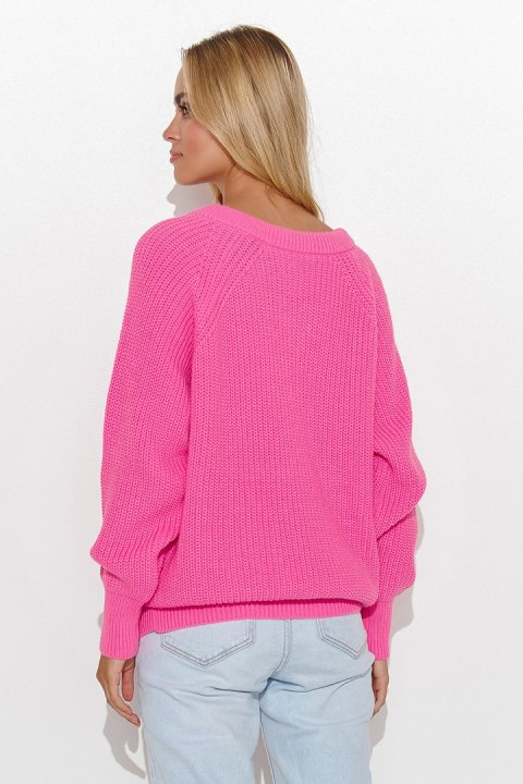 Sweter Damski Model S140 Baby Pink - Makadamia Makadamia Sweter Damski Model S140 Baby Pink - Makadamia Makadamia