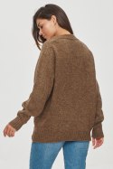 Sweter Damski Model S152 Brown - Makadamia Makadamia Sweter Damski Model S152 Brown - Makadamia Makadamia