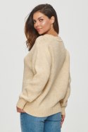 Sweter Damski Model S152 Piasek - Makadamia Makadamia