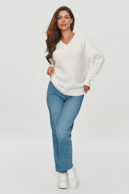 Sweter Damski Model S152 Śmietanka - Makadamia Makadamia