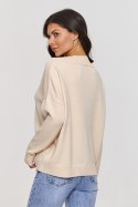 Sweter Damski Model S158 Light Beige - Makadamia Makadamia Sweter Damski Model S158 Light Beige - Makadamia Makadamia