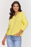 Sweter Damski Model S158 Yellow - Makadamia Makadamia Sweter Damski Model S158 Yellow - Makadamia Makadamia