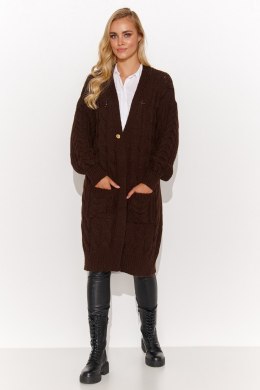 Sweter Kardigan Model S134 Czekolada - Makadamia Makadamia