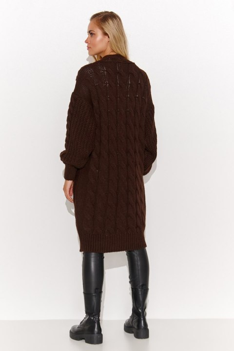 Sweter Kardigan Model S134 Czekolada - Makadamia Makadamia Sweter Kardigan Model S134 Czekolada - Makadamia Makadamia
