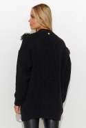 Sweter Kardigan Model S142 Black - Makadamia Makadamia Sweter Kardigan Model S142 Black - Makadamia Makadamia