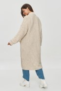 Sweter Kardigan Model S153 Beige Melange - Makadamia Makadamia