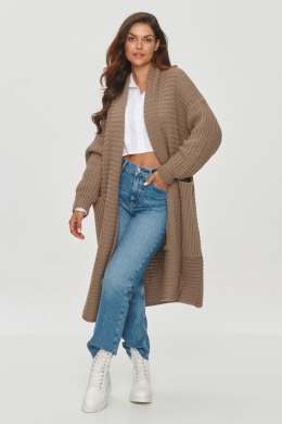 Sweter Kardigan Model S153 Cappuccino - Makadamia Makadamia