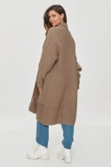Sweter Kardigan Model S153 Cappuccino - Makadamia Makadamia Sweter Kardigan Model S153 Cappuccino - Makadamia Makadamia
