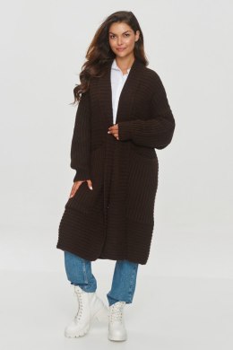 Sweter Kardigan Model S153 Czekolada - Makadamia Makadamia