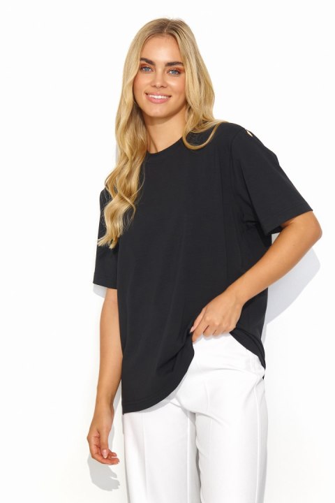 T-shirt Damski Model M826 Black - Makadamia Makadamia T-shirt Damski Model M826 Black - Makadamia Makadamia