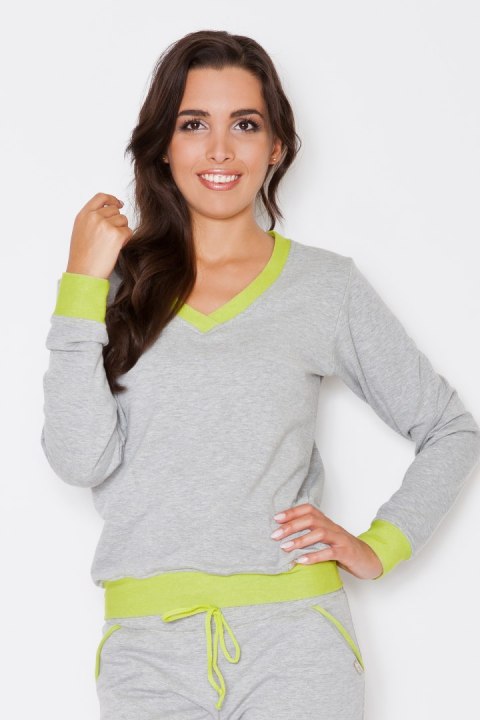 Bluza Damska Model K276 Green - Katrus Katrus Bluza Damska Model K276 Green - Katrus Katrus