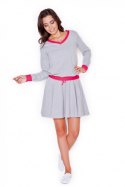 Bluza Damska Model K276 Grey/Pink - Katrus Katrus Bluza Damska Model K276 Grey/Pink - Katrus Katrus