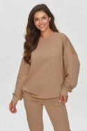 Bluza Damska Model M859 Cappuccino - Makadamia Makadamia Bluza Damska Model M859 Cappuccino - Makadamia Makadamia