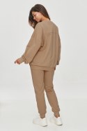 Bluza Damska Model M859 Cappuccino - Makadamia Makadamia Bluza Damska Model M859 Cappuccino - Makadamia Makadamia
