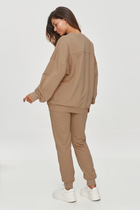 Bluza Damska Model M859 Cappuccino - Makadamia Makadamia Bluza Damska Model M859 Cappuccino - Makadamia Makadamia