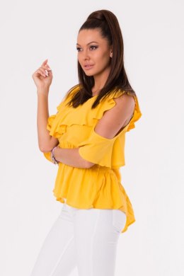 Bluzka Model 17997 Musztard - YourNewStyle YourNewStyle