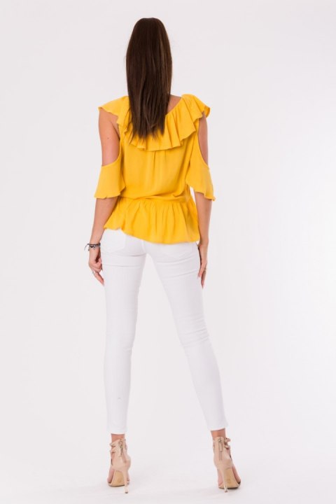 Bluzka Model 17997 Musztard - YourNewStyle YourNewStyle Bluzka Model 17997 Musztard - YourNewStyle YourNewStyle
