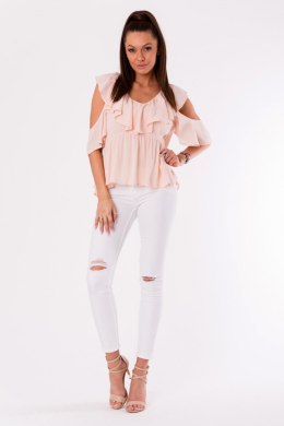 Bluzka Model 17999 Powder Pink - YourNewStyle YourNewStyle