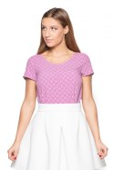 Bluzka Model K411 Wzór 37 Pink - Katrus Katrus