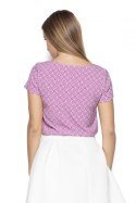 Bluzka Model K411 Wzór 37 Pink - Katrus Katrus