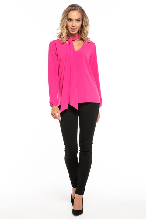 Bluzka Model T244/6 Dark Pink - Tessita Tessita Bluzka Model T244/6 Dark Pink - Tessita Tessita