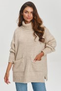Golf Damski Model S155 Beige - Makadamia Makadamia