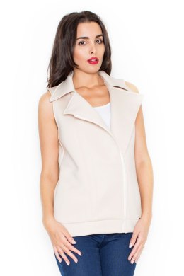 Kamizelka K319 Beige - Katrus Katrus