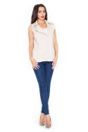 Kamizelka K319 Beige - Katrus Katrus Kamizelka K319 Beige - Katrus Katrus