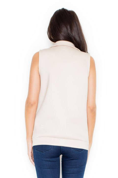 Kamizelka K319 Beige - Katrus Katrus Kamizelka K319 Beige - Katrus Katrus