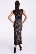Sukienka Model 17209 Cream/Black - YourNewStyle YourNewStyle