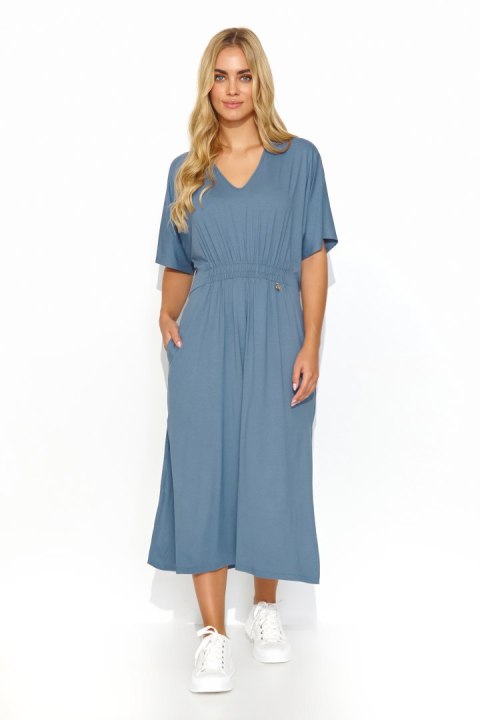 Sukienka Model M822 Denim - Makadamia Makadamia Sukienka Model M822 Denim - Makadamia Makadamia