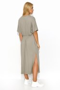 Sukienka Model M822 Taupe - Makadamia Makadamia Sukienka Model M822 Taupe - Makadamia Makadamia