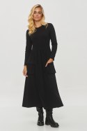 Sukienka Model M843 Black - Makadamia Makadamia Sukienka Model M843 Black - Makadamia Makadamia