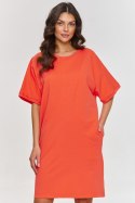 Sukienka Model M864 Coral - Makadamia Makadamia Sukienka Model M864 Coral - Makadamia Makadamia