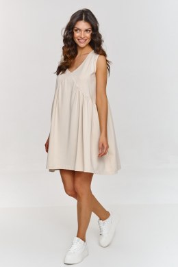 Sukienka Model M876 Light Beige - Makadamia Makadamia