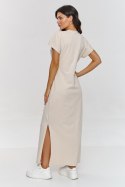 Sukienka Model M878 Light Beige - Makadamia Makadamia Sukienka Model M878 Light Beige - Makadamia Makadamia