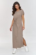 Sukienka Model M878 Mocca - Makadamia Makadamia Sukienka Model M878 Mocca - Makadamia Makadamia